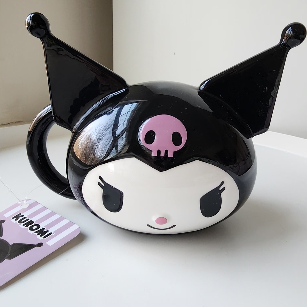 Sanrio Kuromi Ceramic Black and Pink Mug